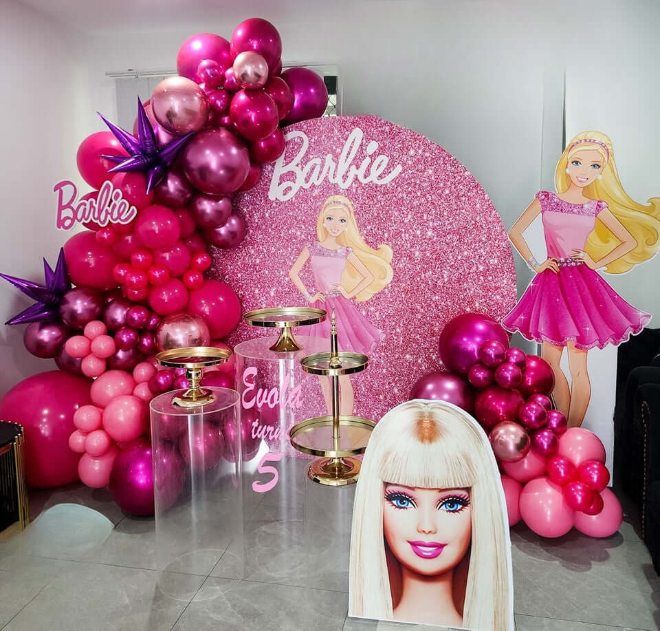 Barbie Party Balloons and Backdrop Birthday Fairy – Birthday
