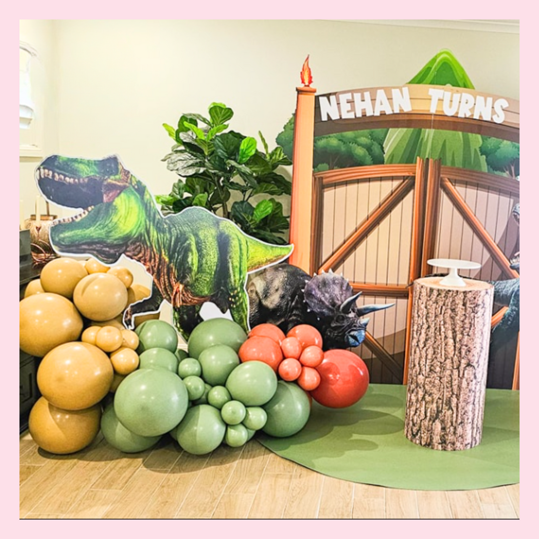 Dinosaur Party Balloons and Backdrop | Birthday Fairy – Birthday Fairy ...
